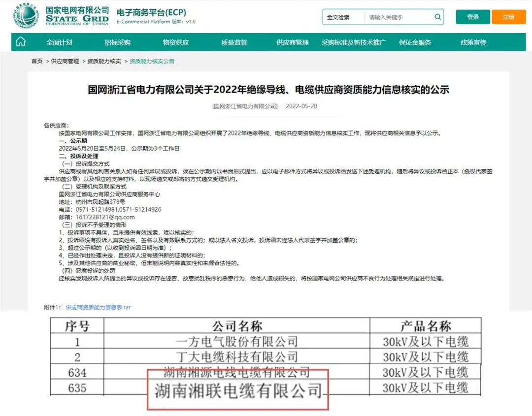 喜訊 | 湘聯(lián)電纜順利通過國家電網(wǎng)“供應(yīng)商資質(zhì)能力”審核！